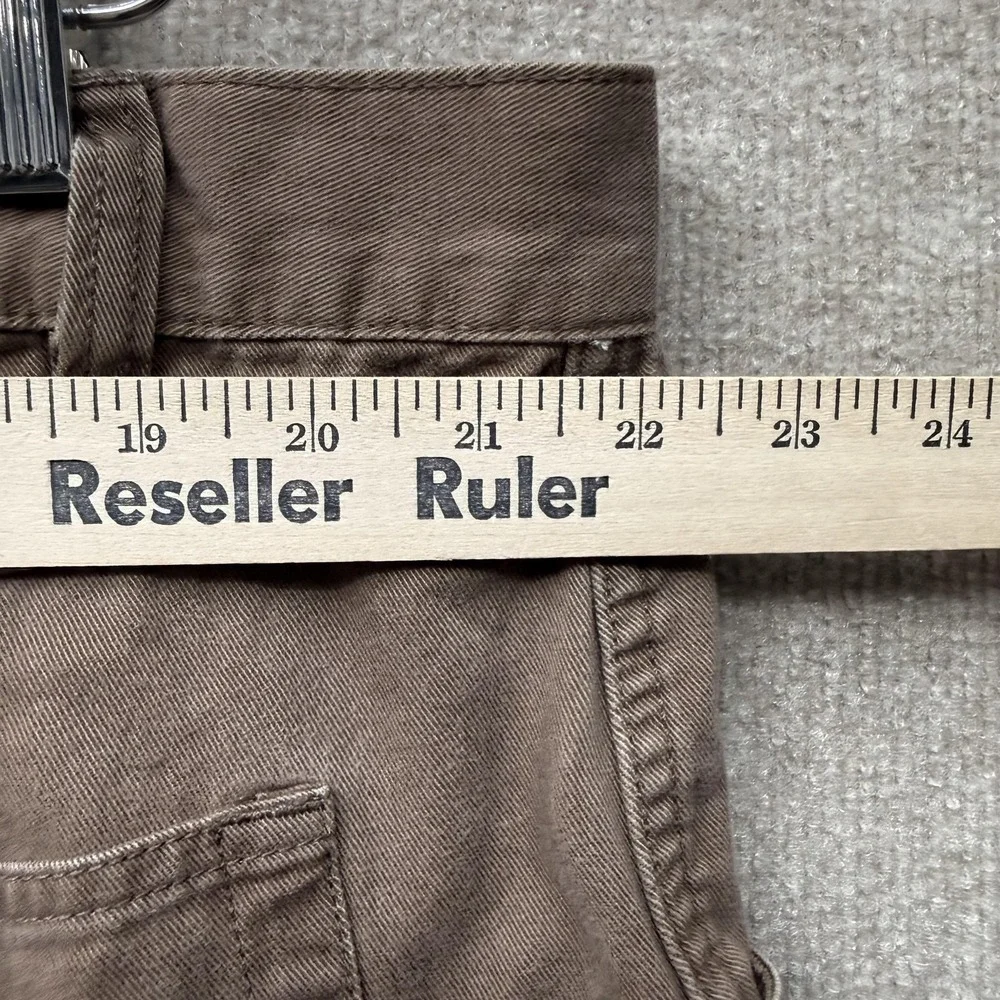 FUBU The Collection Cargo Shorts Mens 46‎ Brown Canvas Utility Big Tall Relaxed